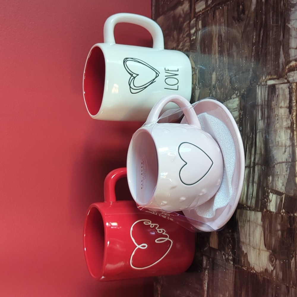 ❌SOLD❌Rae Dunn Blush Pink Heart Teacup with Saucer ❤️ - Picture 5 of 6